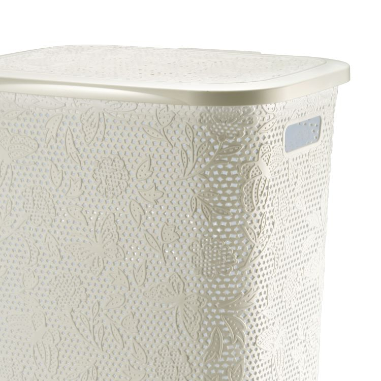 Kosz na bieliznę 55l FANCY, krem